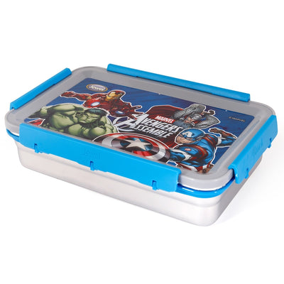 Original Licensed Disney Clip Up Insulated Inner Steel Lunch Box (Medium) - Avengers