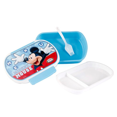 Original Licensed Disney Marvel Crispy Wavee Lunch Box and Cartoon Water Bottle Set - Mickie Mouse