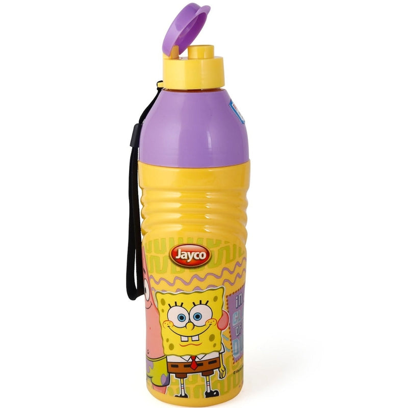 Original Licensed Crispy Wavee Lunch Box and Cartoon Water Bottle Set - Spoonge Bob