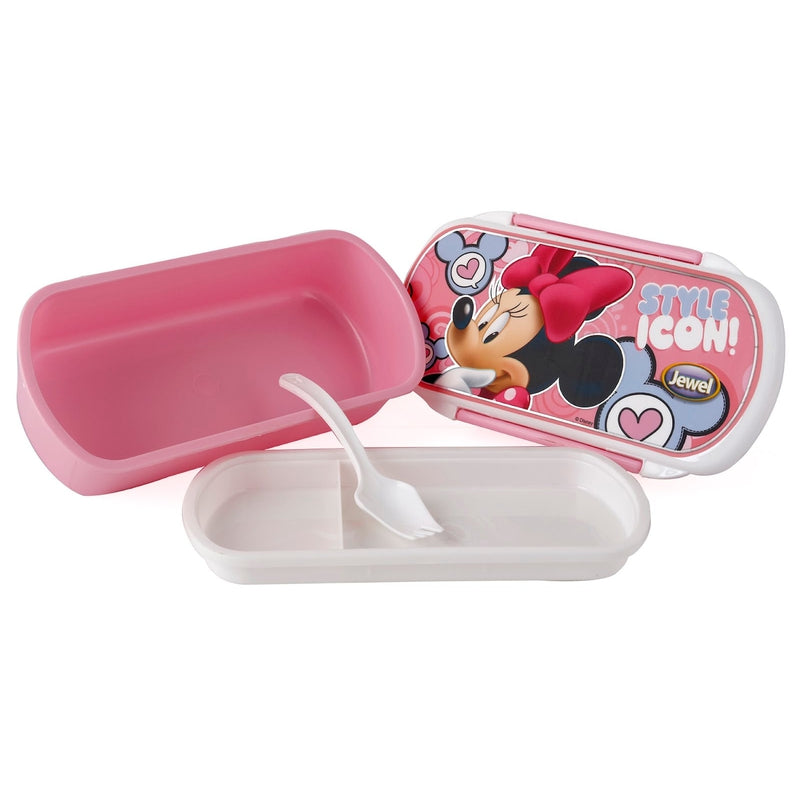 Original Licensed Disney Marvel Crispy Wavee Lunch Box and Cartoon Water Bottle Set - Minie Mouse