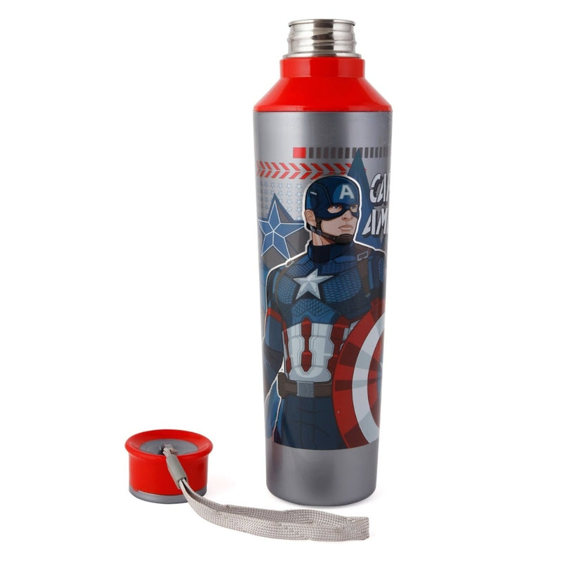 Original Licensed Elements Inner Steel Cartoon Bottle - Captain America