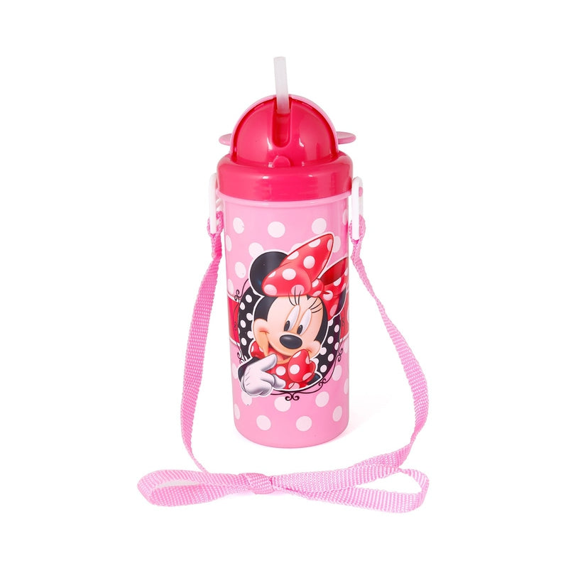 Original Licensed Disney Marvel Lunch box and Flipper & Premier Cartoon Water Bottle - Minie Mouse