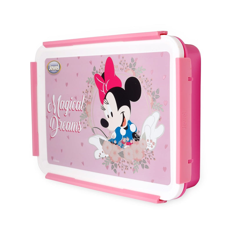 Original Licensed Disney Clip Lock Slim Lunch Box - Minie Mouse