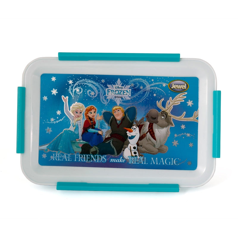 Original Licensed Disney Marvel Steel Lunch box and Merit & Clip Up Cartoon Water Bottle - Frozen