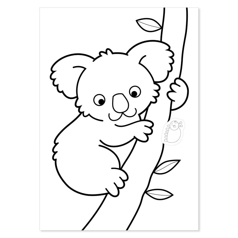 Animals Sticker Colouring Book