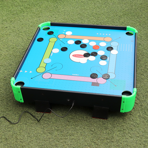 Simarr Air Carrom Game with Adaptor, 23 Carrom Coins & 1 Stricker (5-12 Years)
