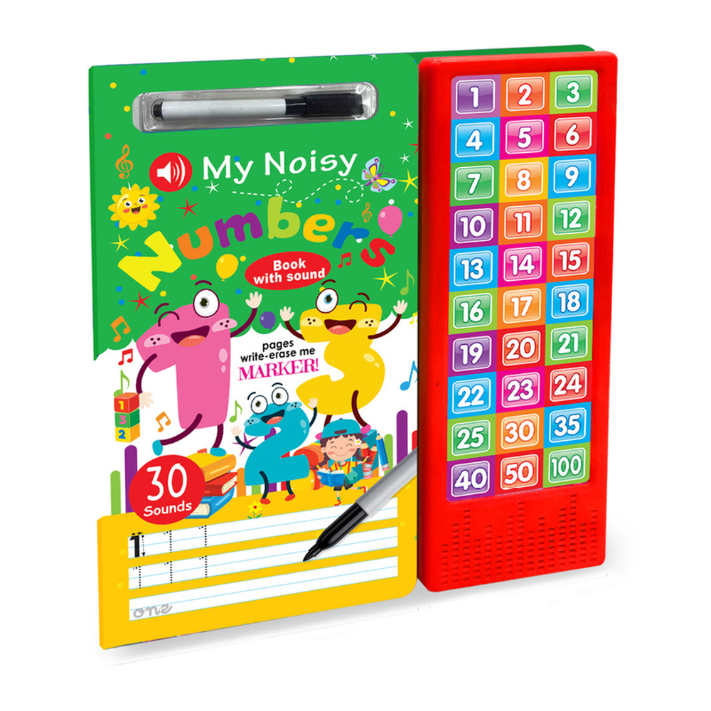 Hello Friend Write & Wipe Sound Book: My Noisy Numbers with 30 Musical Clicks (2-5 Years)