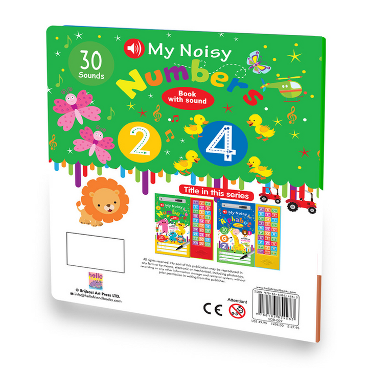 Hello Friend Write & Wipe Sound Book: My Noisy Numbers with 30 Musical Clicks (2-5 Years)