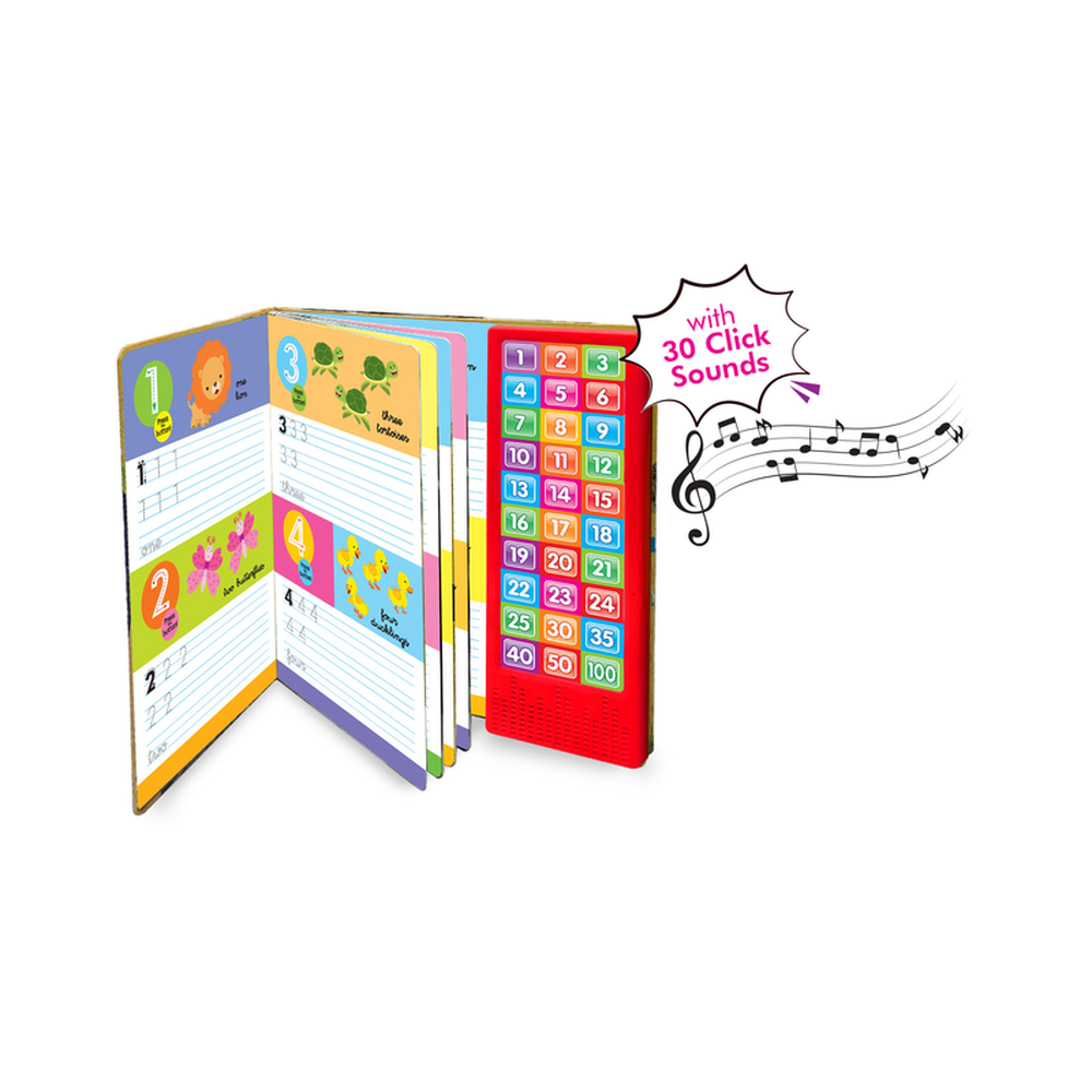 Hello Friend Write & Wipe Sound Book: My Noisy Numbers with 30 Musical Clicks (2-5 Years)