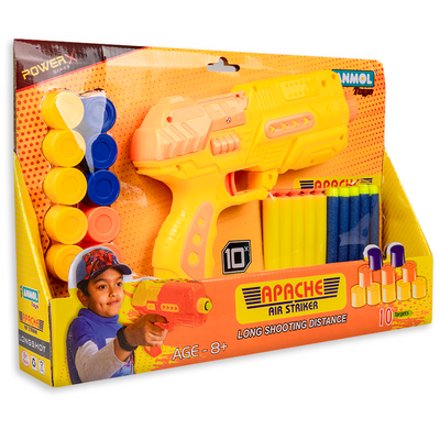 Apache Air Striker Soft Blaster with 10 Darts (Anmol Toys)