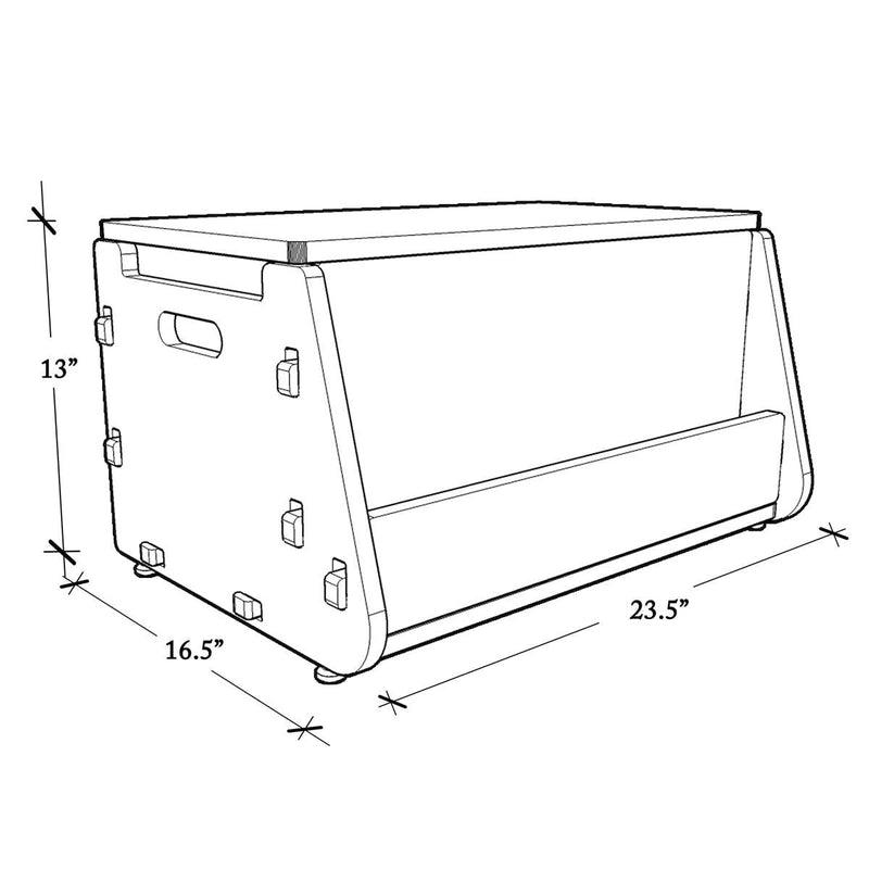 Aqua Plum Toy Chest (White) COD not available