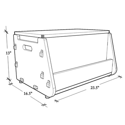 Aqua Plum Toy Chest (White) COD not available