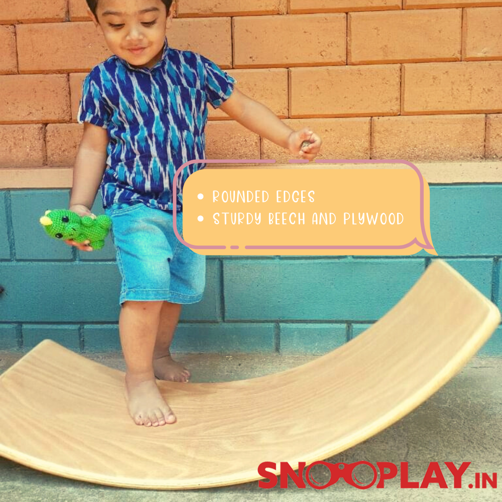 Ariro Toy's Wooden Balance Board for Active Play (2-6 Years)