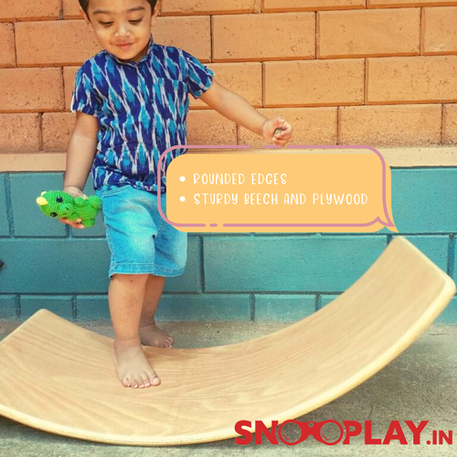 Ariro Toy's Wooden Balance Board for Active Play (2-6 Years)
