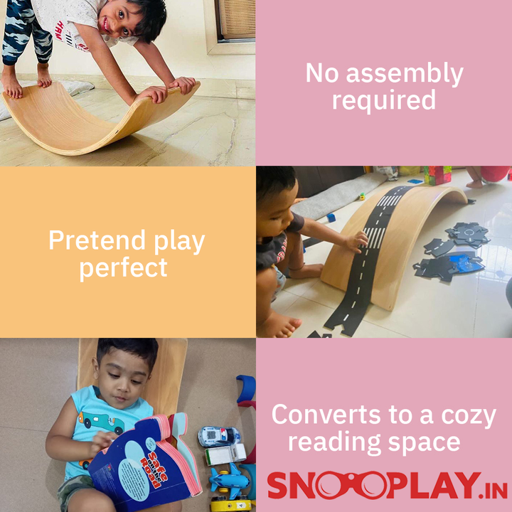 Ariro Toy's Wooden Balance Board for Active Play (2-6 Years)
