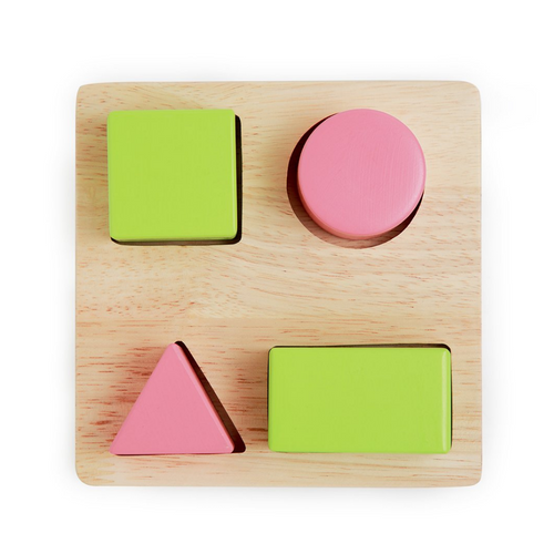 Ariro Toys Wooden Blocks & Puzzle Play Set for Toddlers (1-2 Years)
