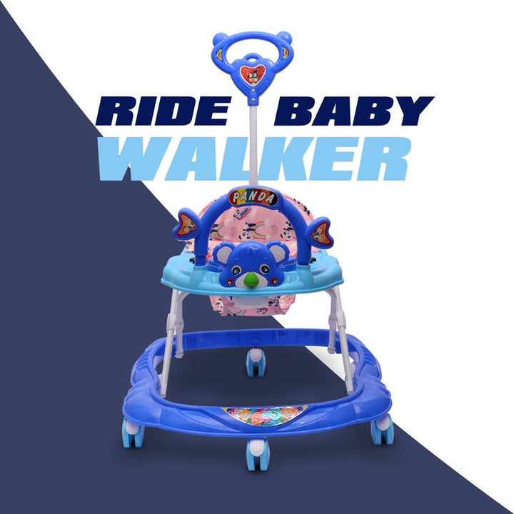 Musical Activity Walker with 3 Height-Adjustable Seat (9 Months to 1.5 Years) | COD Not Available | Blue