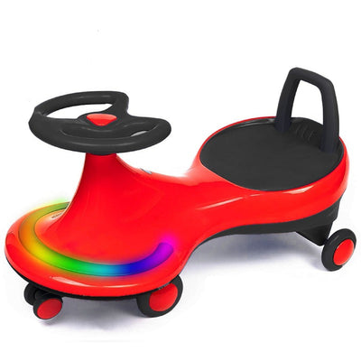 Non Battery Operated Red Ride On & Wagon | Musical Front Lights with Backrest Superior Quality Smooth Wheels | COD not Available