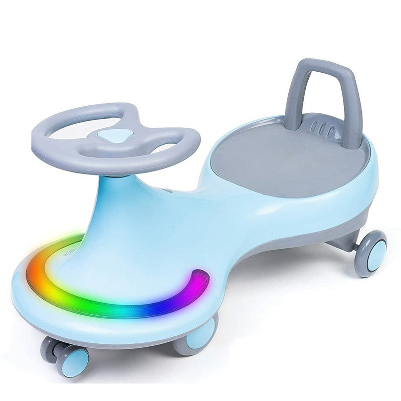 Non Battery Operated Train Ride On | Musical Front Lights with Backrest Lights Superior Quality Smooth Wheels | Blue | COD not Available