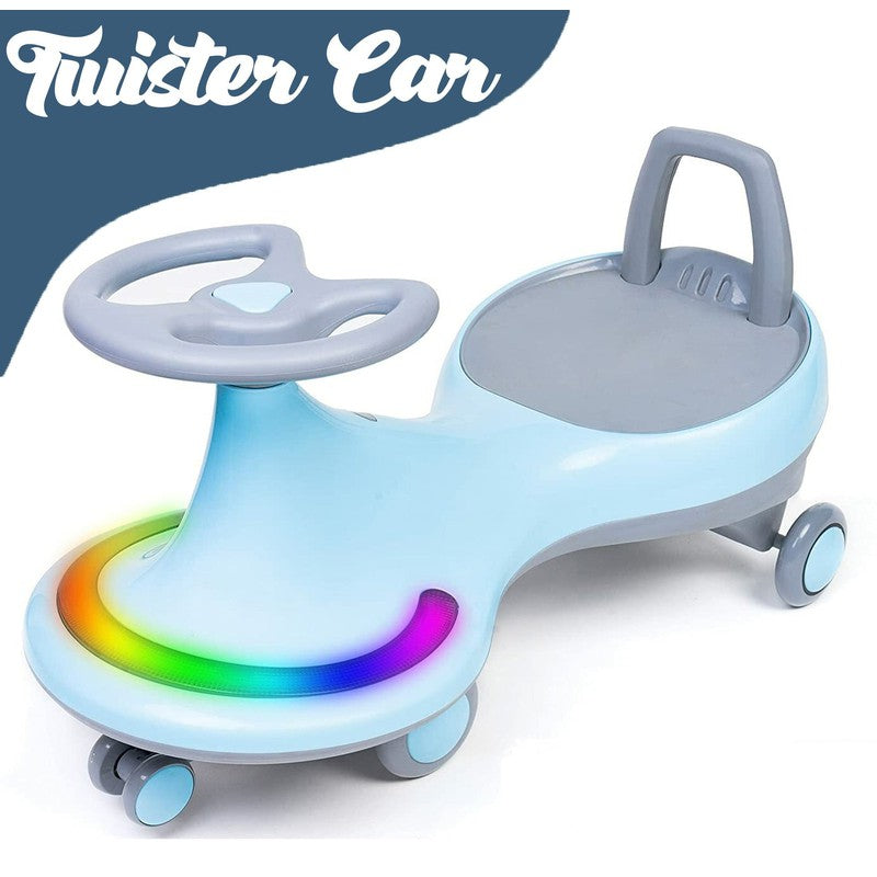 Non Battery Operated Train Ride On | Musical Front Lights with Backrest Lights Superior Quality Smooth Wheels | Blue | COD not Available