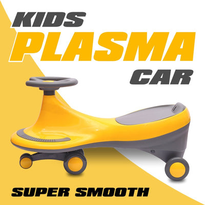 Plasma Non Electric Magic Car Non Battery Operated Ride On For Kids  (Black, Yellow) | COD not Available