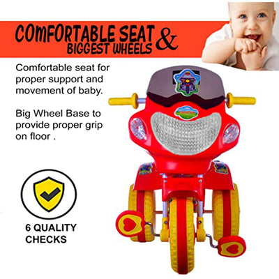 Toysphere Victor Heavy Duty Tricycle for Kids | Red | COD not Available