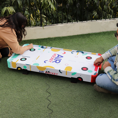Simarr Air Hockey Mega with 2 Pucks & Paddles, 1 Adaptor (8 Years Till Grown Ups)
