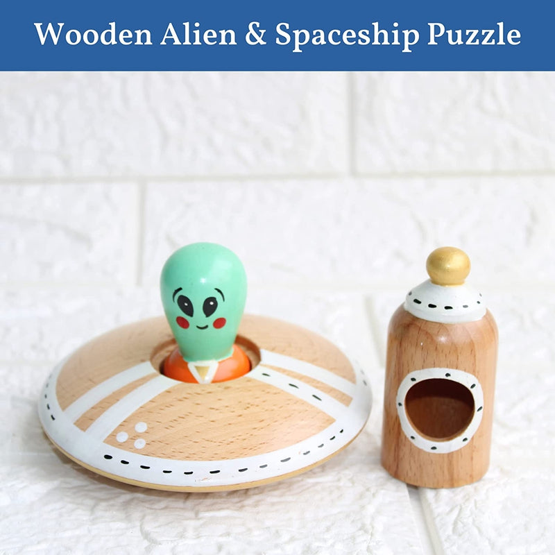 Wooden Alien Puzzle