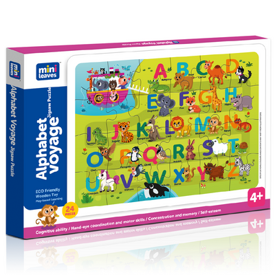 Alphabets Voyage Jigsaw Puzzle 24 Piece Puzzle for Kids