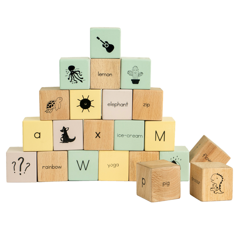 Alphabet Wooden Blocks (26 Pieces)