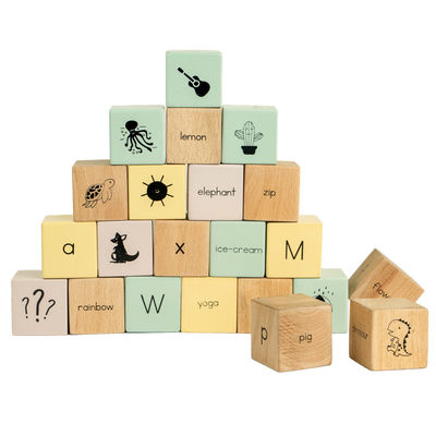 Alphabet Wooden Blocks (26 Pieces)