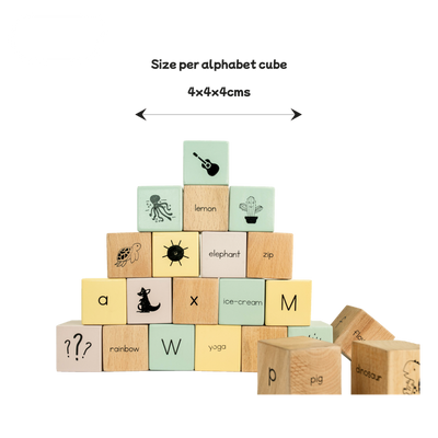 Alphabet Wooden Blocks (26 Pieces)