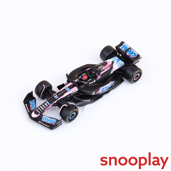 Bburago Original Alpine A524 - Esteban Ocon Licensed Diecast Car | 1:43 Scale (14 Years till Grown Ups)