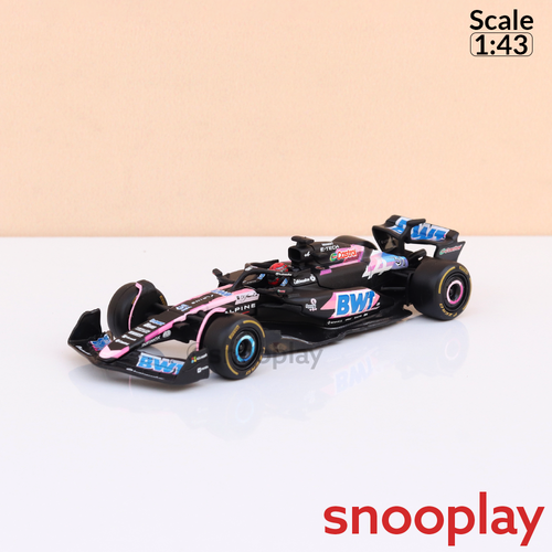 Bburago Original Alpine A524 - Esteban Ocon Licensed Diecast Car | 1:43 Scale (14 Years till Grown Ups)