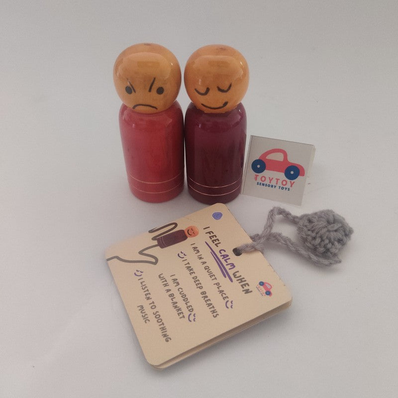 Wooden Finger Puppets for Kids (Set of 2)