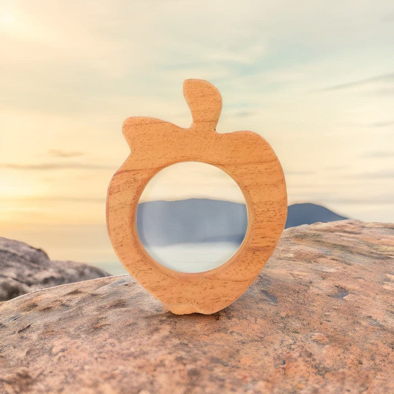 Eco-Friendly Neem Wood Apple Teething Toy