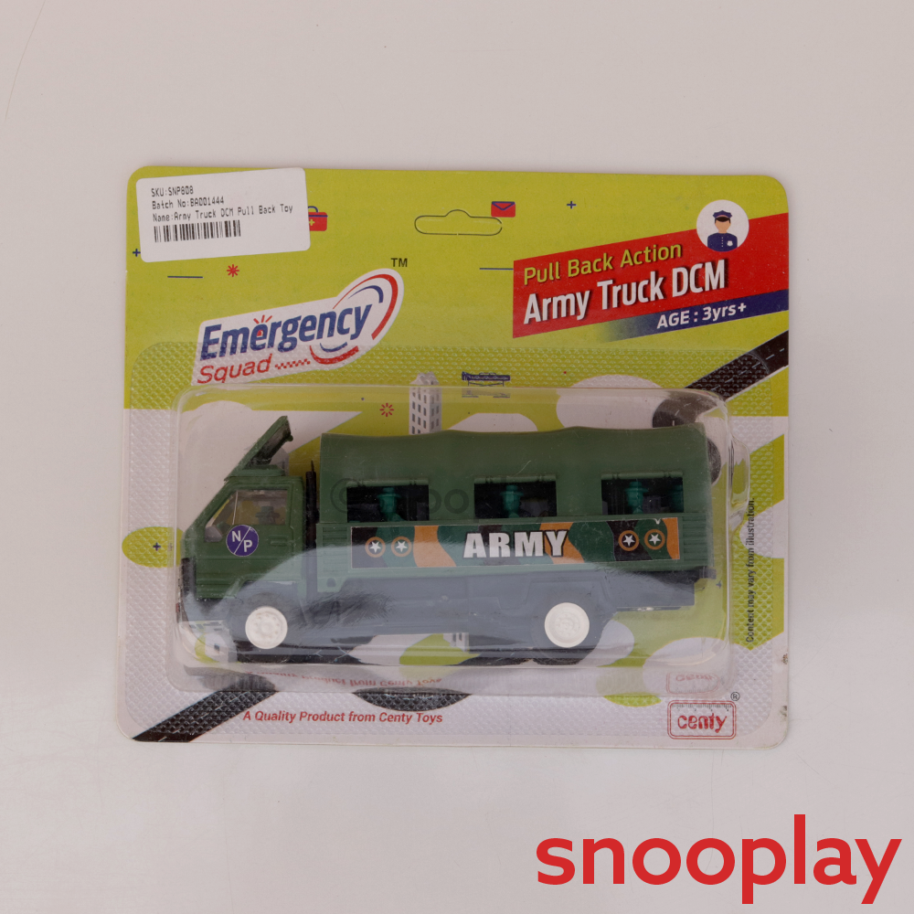 Army Truck DCM Pull Back Toy