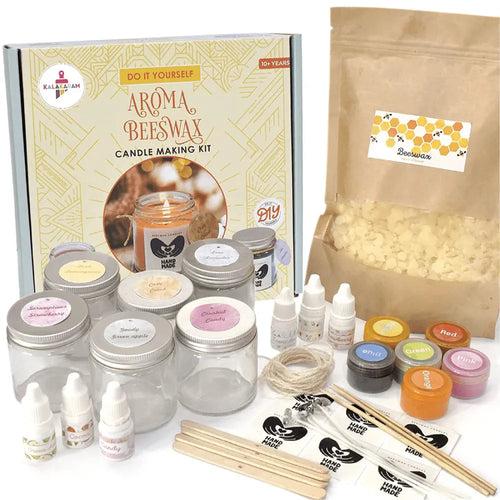 Kalakaram Aroma Beeswax Candle Making Kit | Pure & Natural Beeswax