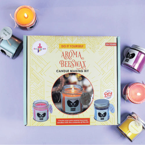 Kalakaram Aroma Beeswax Candle Making Kit | Pure & Natural Beeswax