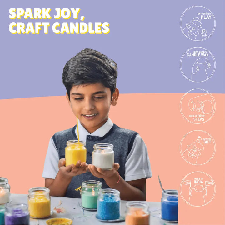 Kalakaram Aroma Beeswax Candle Making Kit | Pure & Natural Beeswax