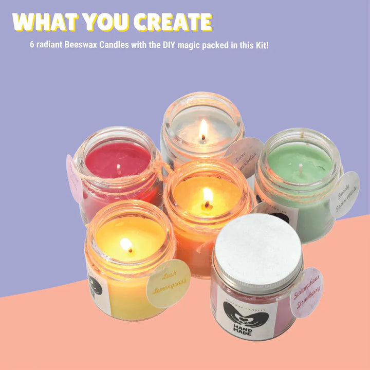 Kalakaram Aroma Beeswax Candle Making Kit | Pure & Natural Beeswax