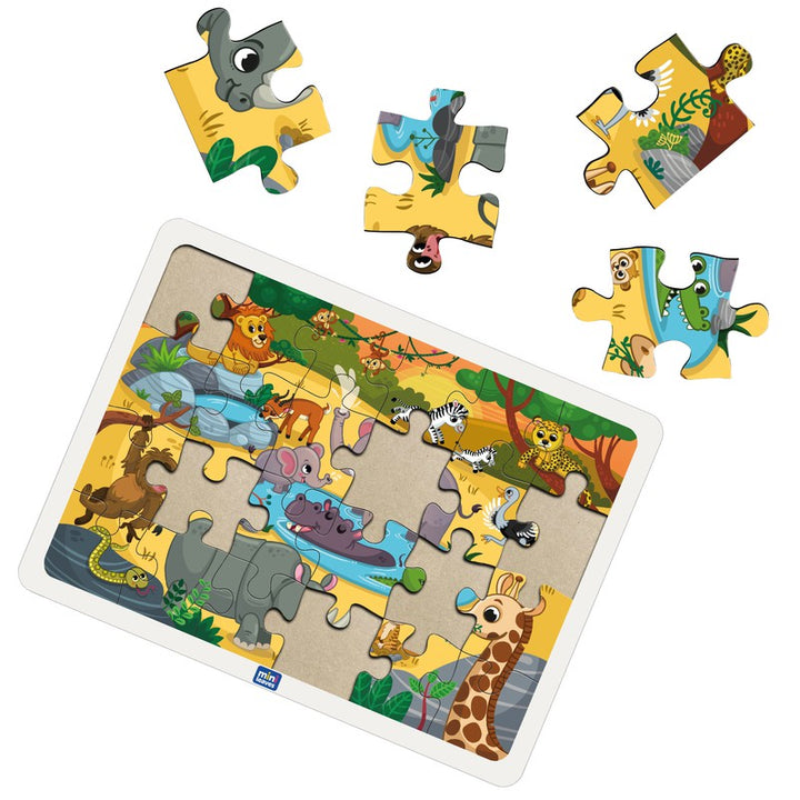 Wild Animals 35 pieces wooden Jigsaw Puzzles