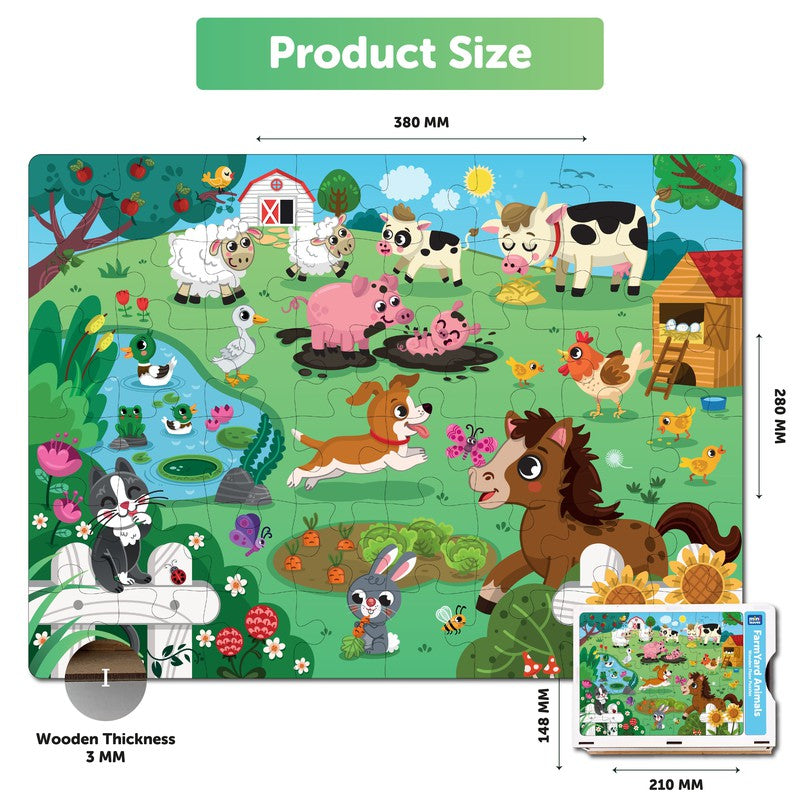 Farm Animal Premium (48 Pieces Puzzle)