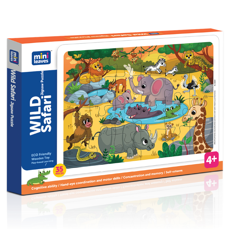 Wild Animals 35 pieces wooden Jigsaw Puzzles