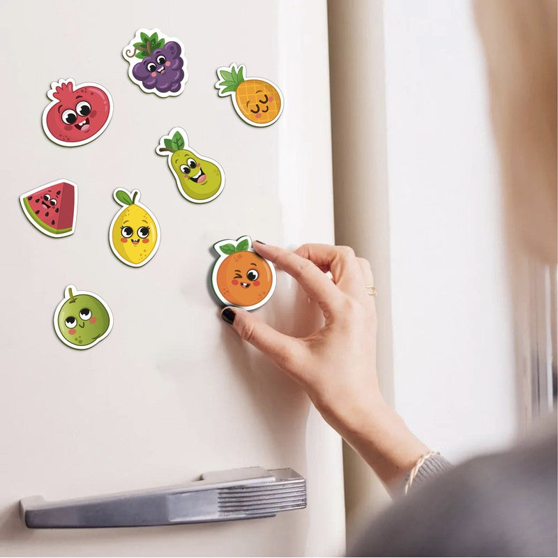 Fruits Fridge Magnets Magnetic Cut Outs (Set of 12)