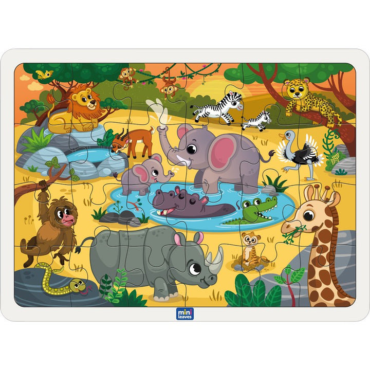 Wild Animals 35 pieces wooden Jigsaw Puzzles