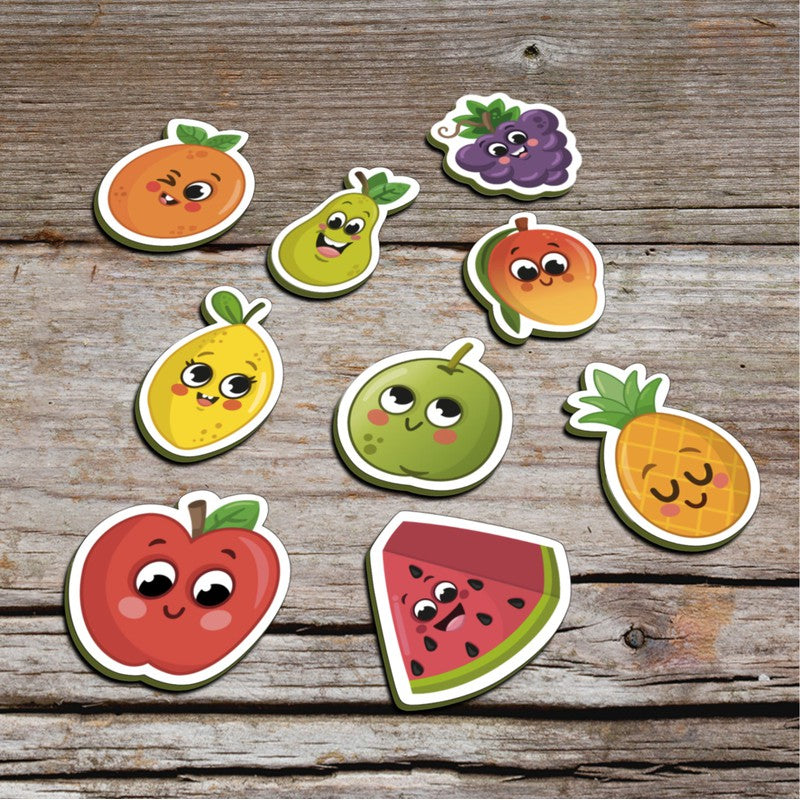 Fruits Fridge Magnets Magnetic Cut Outs (Set of 12)