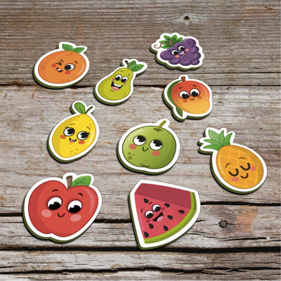 Fruits Fridge Magnets Magnetic Cut Outs (Set of 12)