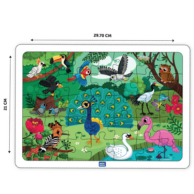 Jungle Birds 35 pieces wooden Jigsaw Puzzle