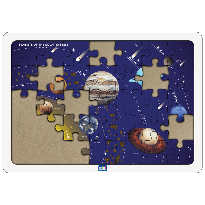 Solar System 35 Piece Wooden Puzzle for Kids